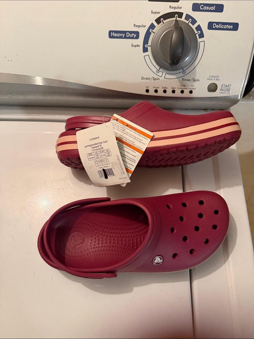 Red Crocs Comfortable Slip-On Shoe - Picture 5 of 6